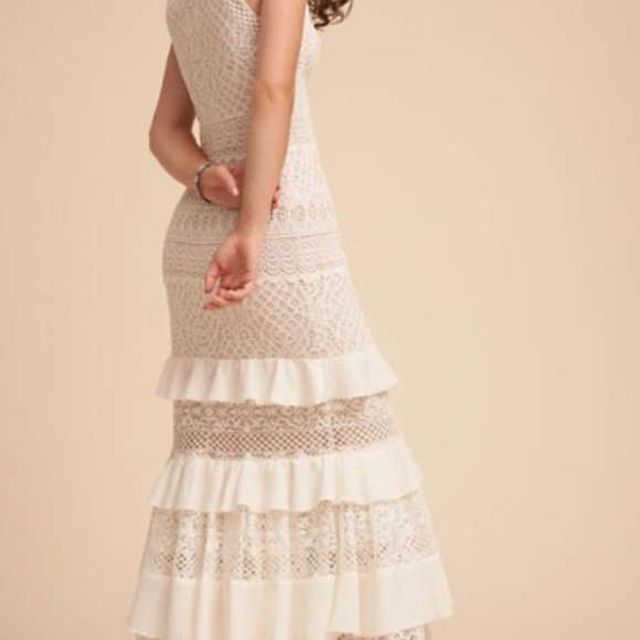 BHLDN Tadashi Shoji Cabriole Wedding Gown Size 12 NEW - Picture 3 of 4